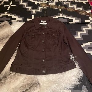 Brown denim jacket